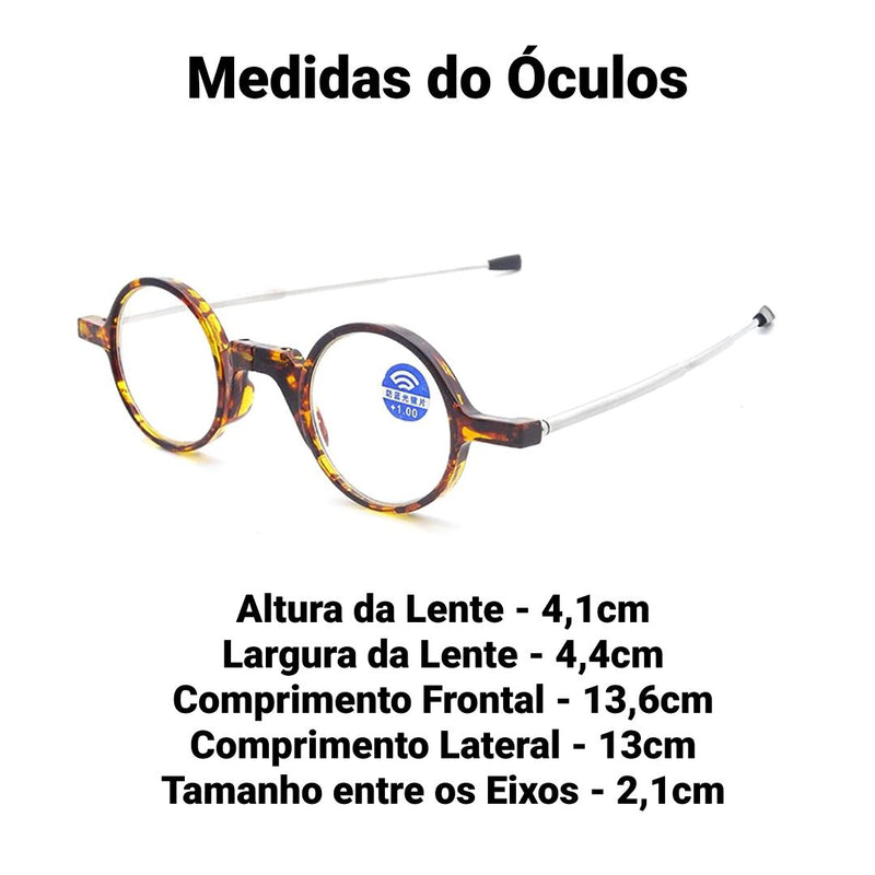Óculos de Leitura - Retrátil Mega Indico 