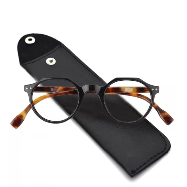 Óculos de Leitura - Vintage Mega Indico 0 Preto Tartaruga 