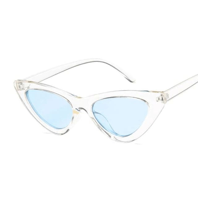 Óculos de Sol Cat Classic Fashion 2022 Feminino Óculos 010 Mega Indico Transparente/Azul 