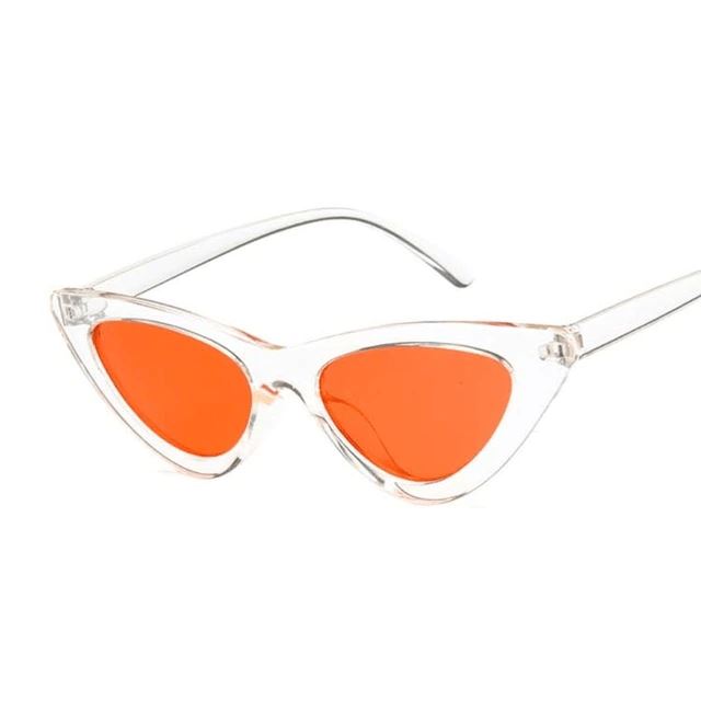 Óculos de Sol Cat Classic Fashion 2022 Feminino Óculos 010 Mega Indico Transparente/Vermelho 