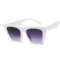 Óculos de Sol Cat Style Feminino Acessórios ópticos Mega Indico Branco 