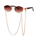 Óculos de Sol Charming Feminino Óculos 12 Mega Indico Dourado/Marrom 