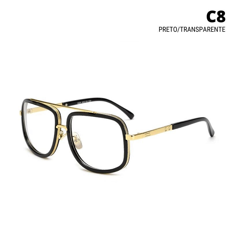 Óculos de Sol Class Elegance Masculino Óculos Mega Indico C8 