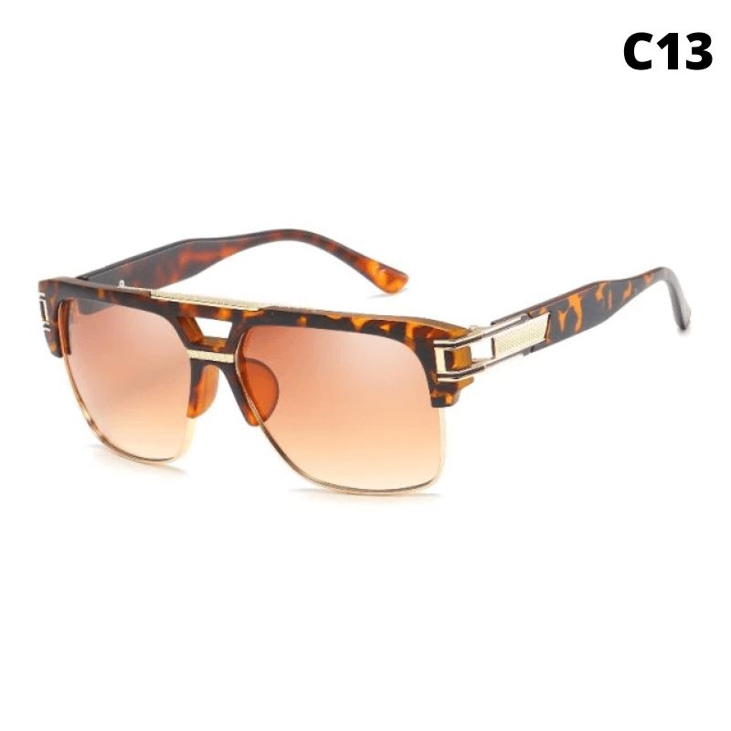 Óculos de Sol Trend Fashion 2022 - Masculino Óculos 15 Mega Indico C13 