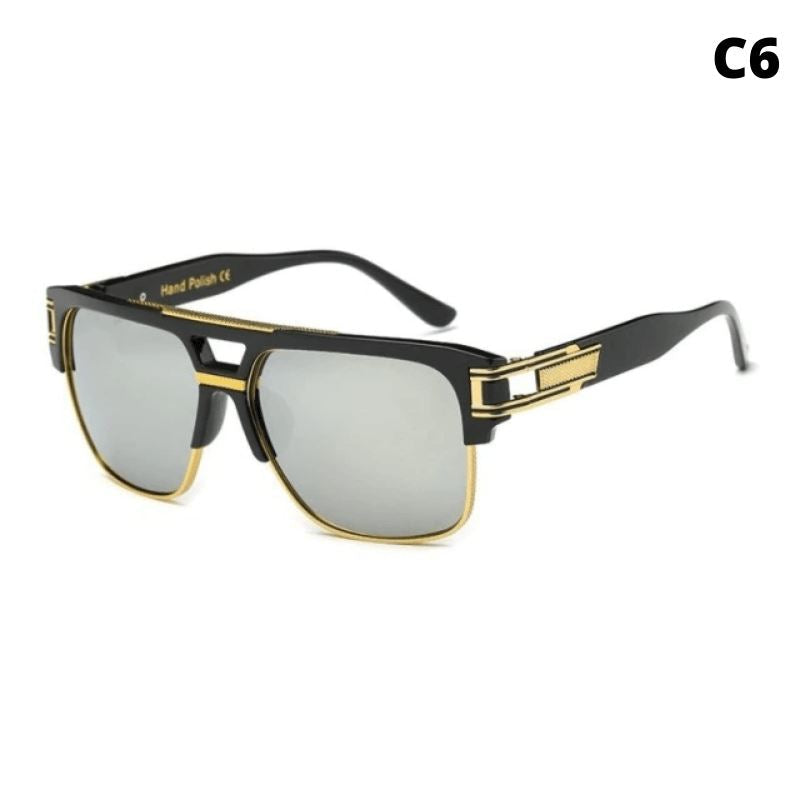 Óculos de Sol Trend Fashion 2022 - Masculino Óculos 15 Mega Indico C6 