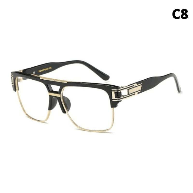Óculos de Sol Trend Fashion 2022 - Masculino Óculos 15 Mega Indico C8 