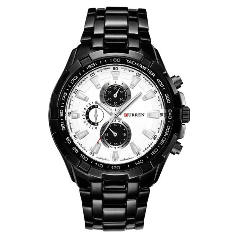 Relógio Outlaus Curren Ultimate Edition Relógios Masculinos 15 Mega Indico preto-branco 
